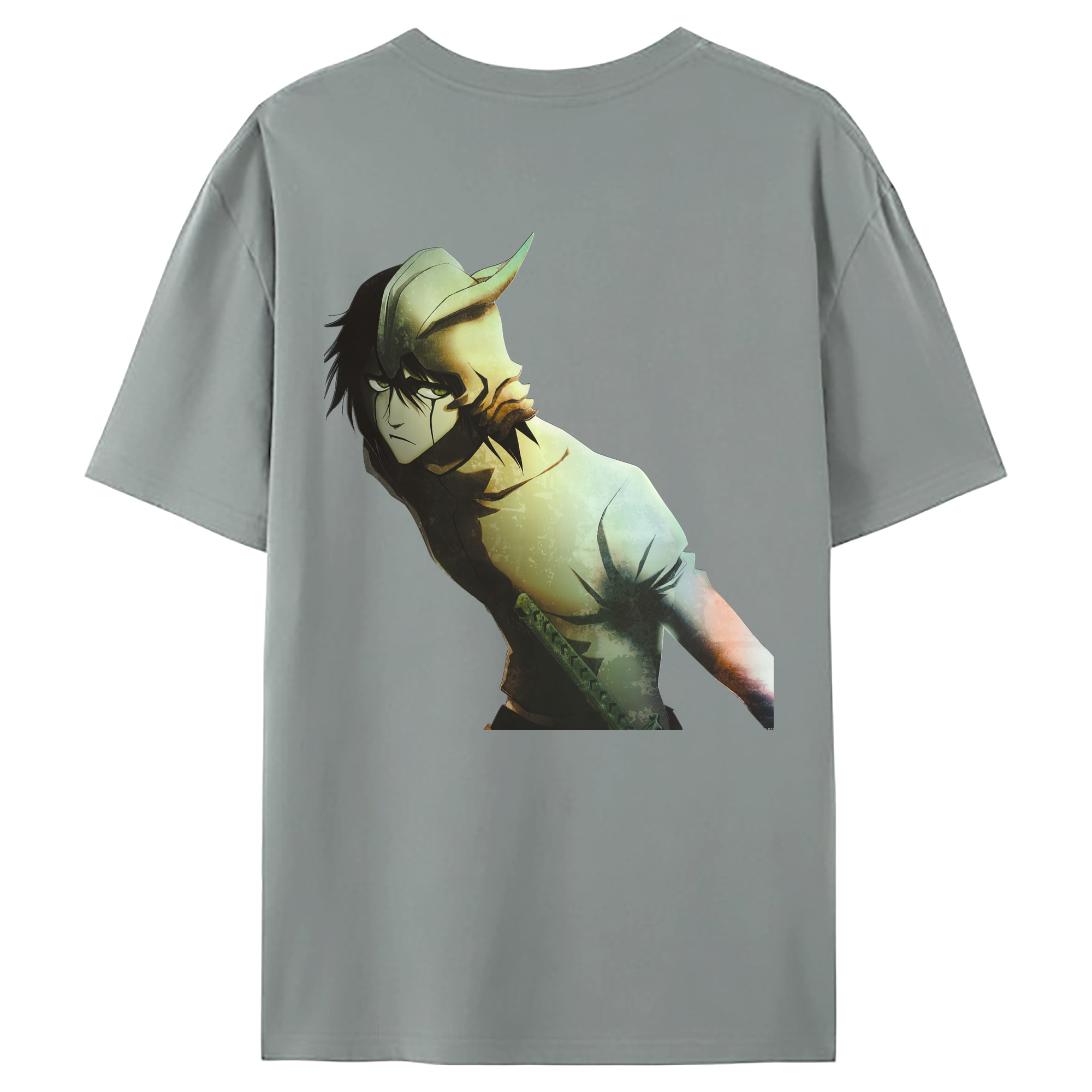 （画像用） ブリーチ ウルキオラ·シファー BLEACH Ulquiorra cifer 綿100％ メンズ半袖Tシャツ（バックプリント） 通気性
